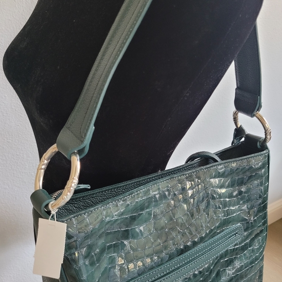 NWT Forest Green "Cher" Brighton Bag - Picture 5 of 5